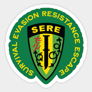 Survival Evasion Resistance Escape SERE School Sticker